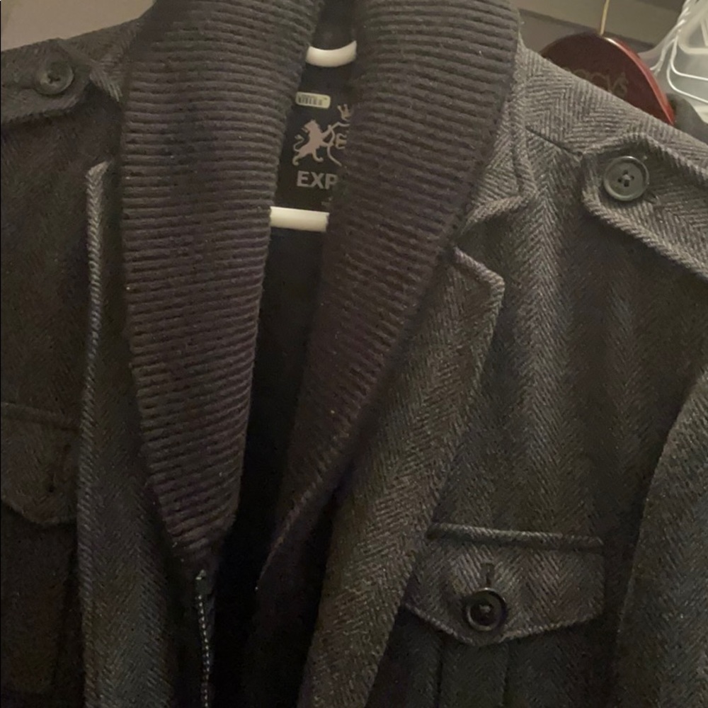 Express Men’s Charcoal Coat